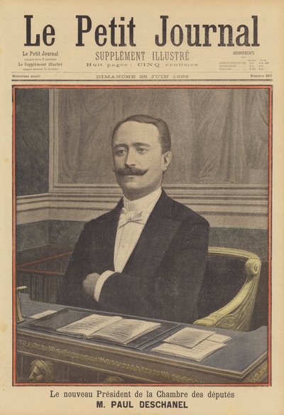 Paul Deschanel, nouveau président de la Chambre des députés française - French School